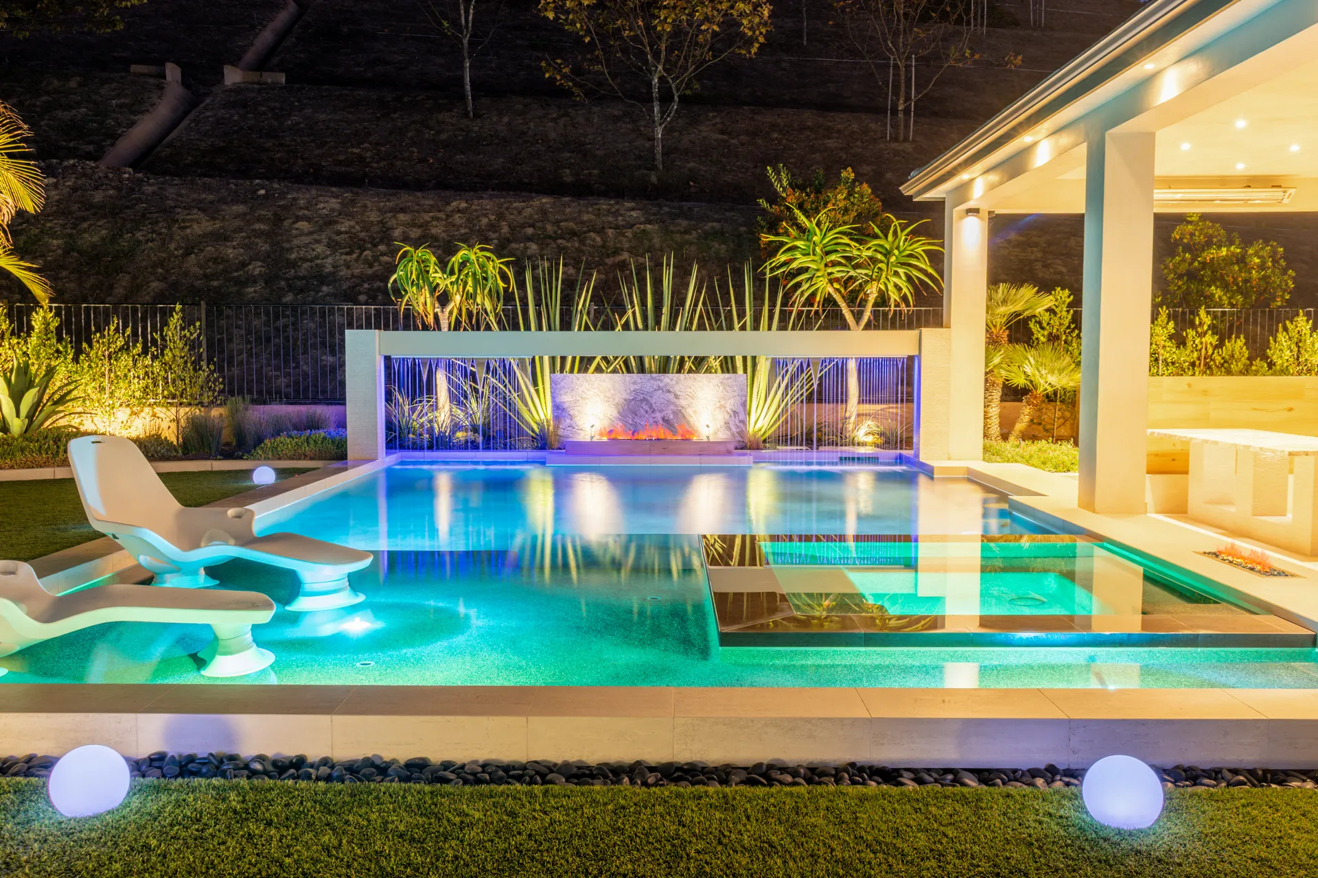 Newport Beach luxury landscape