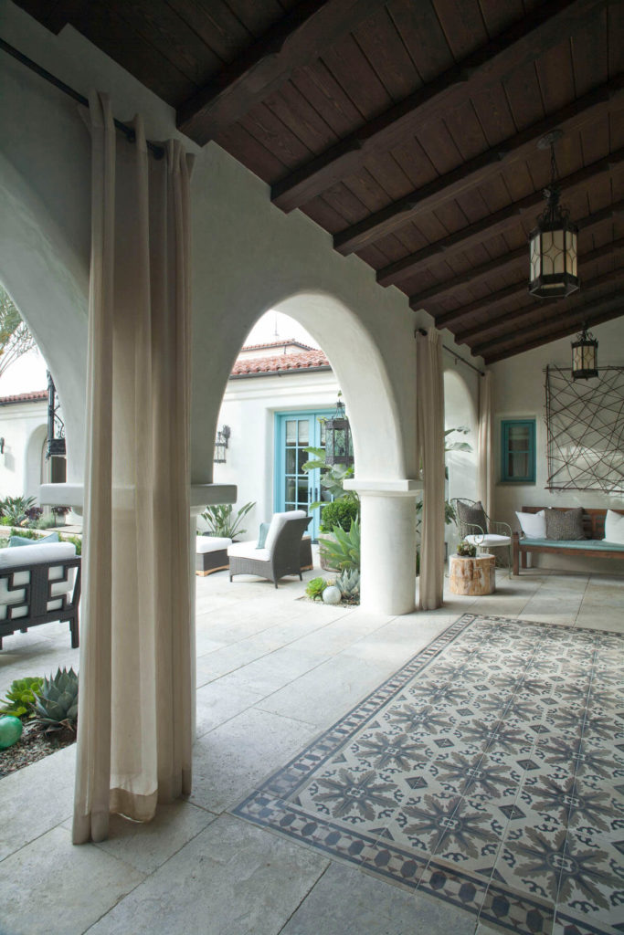 Spanish Courtyard Villa vertical detail