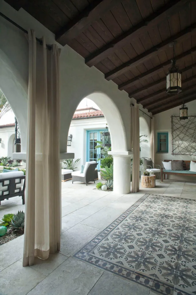 Spanish Courtyard Villa vertical detail